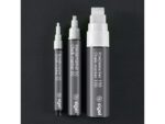 Krijtstift Sigel wit set 2 stuks ronde- en beitelpunt