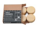 Magneten Sigel rond hout 4 stuk