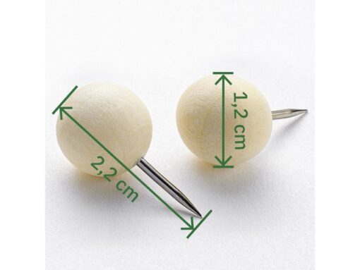Pushpin Sigel hout 25 stuk