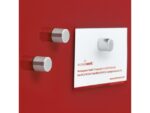 Magneten Sigel voor glasbord set 10stuks zilverkleurig C5   sterk rond 10mm