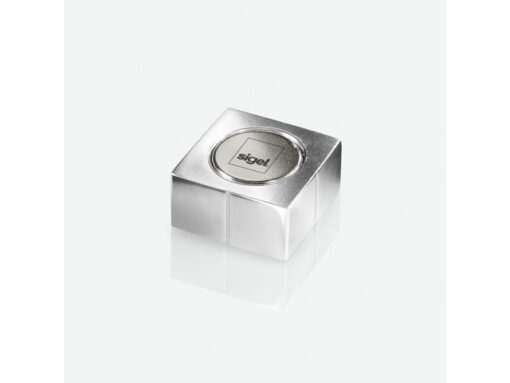 Magneten Sigel voor glasbord set 4stuks zilverkleurig C10   Extra-sterk 20x10x20mm