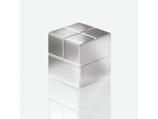 Magneten Sigel voor glasbord set 2stuks zilverkleurig C20   Super-sterk 20x20x20mm