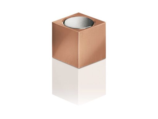 Magneten Sigel voor glasbord set 3kleuren C5 sterk          11x11x11mm titaangrijs/koper/goud
