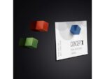 Magneten Sigel voor glasbord set 3kleuren C5 sterk          11x11x11mm blauw, rood en groen