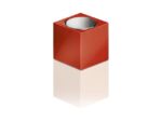 Magneten Sigel voor glasbord set 3kleuren C5 sterk          11x11x11mm blauw, rood en groen