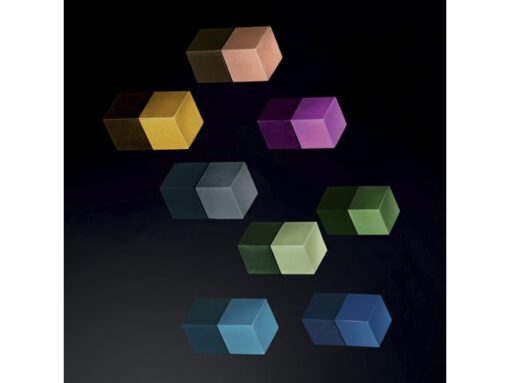 Magneten Sigel voor glasbord set 3kleuren C5 sterk          11x11x11mm turquoise, roze en lichtgroen
