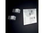 Magneten Sigel voor glasbord set 5stuks zilverkleurig C5    sterk 11x11x11mm