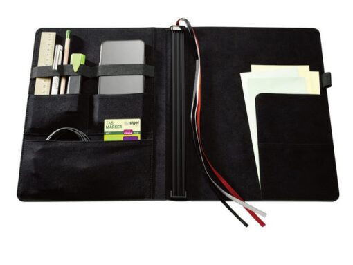 Sigel Business Organiser Conceptum Flex Kunstleer, A4, zwart,     gevuld met schrift geruit, to-do-list schrift en