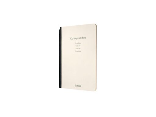 Sigel Business Organiser Conceptum Flex Kunstleer, A5, zwart,     gevuld met schrift gelinieerd, to-do-list schrift en