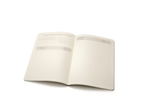 Sigel Notitieschrift Conceptum Flex A5, chamois 80gr,             gespreksnotities, 4 talig, 92 blz, softcover, FSC