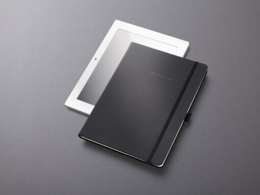 Sigel Notitieboek Conceptum Pure tablet maat zwart gelinieerd     hardcover. Genummerde pagina's, inhoudsopgave, sluiting