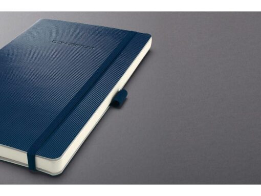 Sigel Notitieboek Conceptum Pure A5 blauw 5mm ruit softcover.     Genummerde pagina's, inhoudsopgave, sluiting d.m.v.