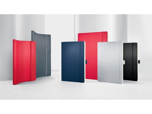 Sigel Notitieboek Conceptum Pure A5 blauw gelinieerd softcover.   Genummerde pagina's, inhoudsopgave, sluiting d.m.v.