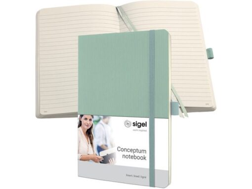 Sigel Notitieboek Conceptum A5 MINT GREEN lijn 194pag 80gr SC