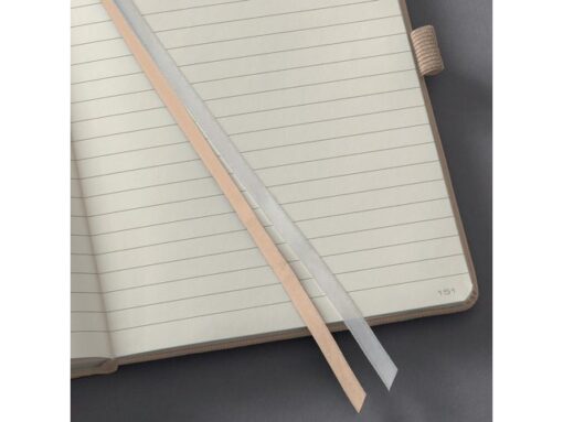 Sigel Notitieboek Conceptum A5 Beige gelinieerd hardcover.        Genummerde pagina's, inhoudsopgave, sluiting d.m.v.