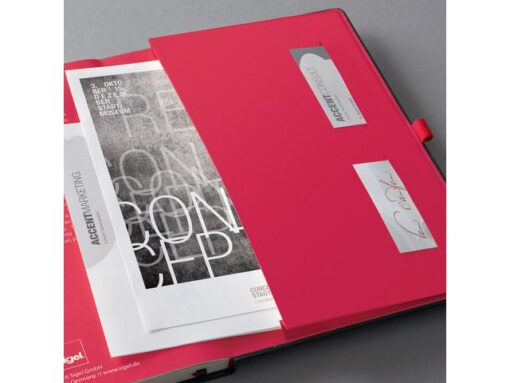 Sigel Notitieboek Conceptum RED Edition A4 zwart gelinieerd       hardcover. Genummerde pagina's, inhoudsopgave, sluiting