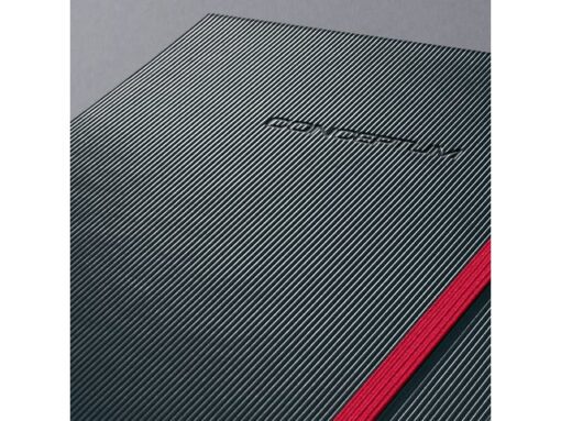 Sigel Notitieboek Conceptum RED Edition A5 zwart 5mm ruit         hardcover. Genummerde pagina's, inhoudsopgave, sluiting
