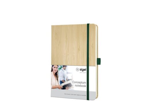 Sigel Notitieboek Conceptum Nature Edition Bamboo A5 Punt-gelijnd hardcover.