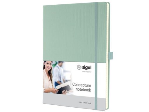 Sigel Notitieboek Conceptum A4 MINT GREEN lijn 194pag 80gr HC