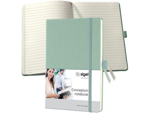 Sigel Notitieboek Conceptum A5 MINT GREEN lijn 194pag 80gr HC