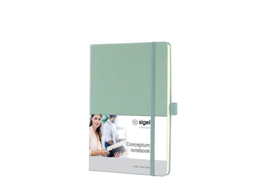 Sigel Notitieboek Conceptum A5 MINT GREEN lijn 194pag 80gr HC