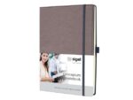 Sigel Notitieboek Conceptum A4 taupe punt-gelijnd 194pag 80gr HC