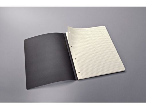 Sigel Schrijfblok Conceptum A4 zwart 5mm ruit softcover. 120      pagina's 80 grams chamoiskleurig papier. Met quickpocket.