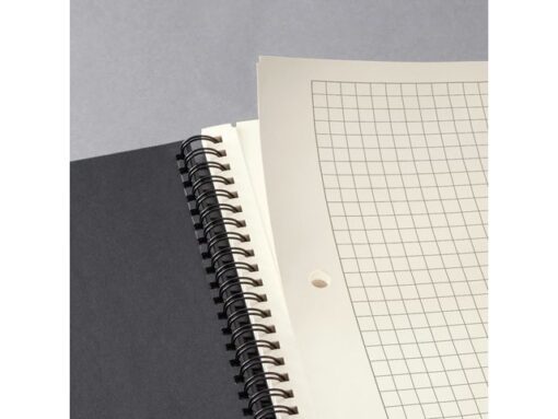 Sigel Notitieblok Conceptum A5 zwart 5mm ruit hardcover. 160      pagina's 80 grams chamoiskleurig papier. Met quickpocket.
