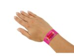 Evenementenbandjes Sigel super soft, 255x25mm 120 stuks     neon roze