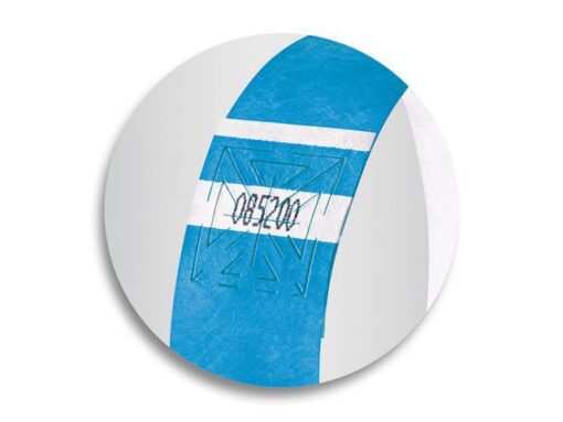 Evenementenbandjes Sigel super soft, 255x25mm 120 stuks     neon blauw