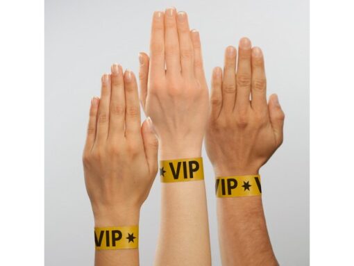 Evenementenbandjes Sigel super soft, 255x25mm 120 stuks VIP