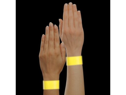Evenementenbandjes Sigel super soft, 255x25mm 120 stuks     fluorescerend geel