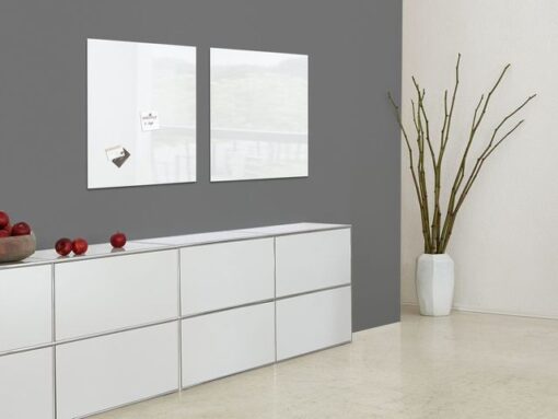 Glasmagneetbord Sigel Artverum 480x480x15mm super wit