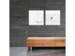 Glasmagneetbord Sigel Artverum 480x480x15mm super wit