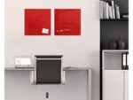Glasmagneetbord Sigel Artverum 480x480x15mm rood