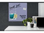 Glasmagneetbord Sigel lavendel 480x480x15mm 3 magn +        bevestigingsmateriaal