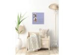 Glasmagneetbord Sigel lavendel 480x480x15mm 3 magn +        bevestigingsmateriaal