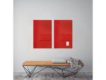 Glasmagneetbord Sigel Artverum 1000x650x15mm rood