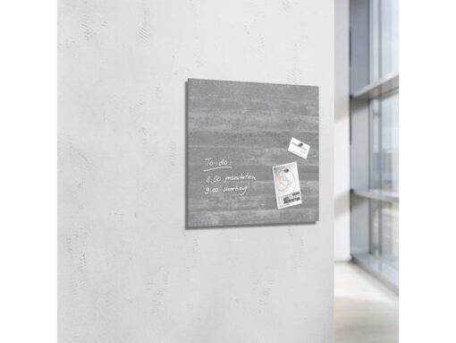 Glasmagneetbord Sigel Artverum 480x480x15mm betondesign
