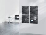 Glasmagneetbord Sigel Artverum 480x480x15mm leisteen