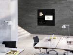 Glasmagneetbord XL Sigel Artverum 1000x1000x18mm zwart