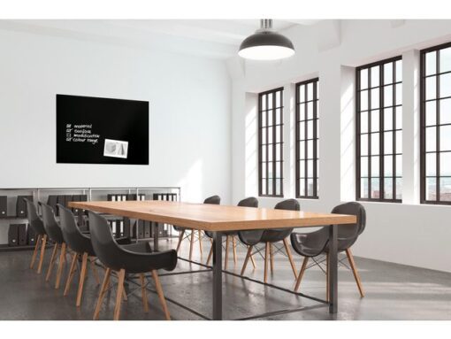 Glasmagneetbord XL Sigel Artverum 1200x900x18mm zwart