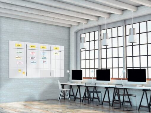 Glasmagneetbord XL Sigel Artverum 2400x1200x18mm super wit