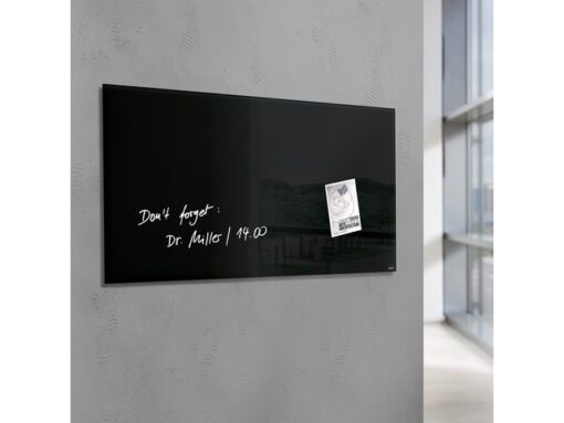 Glasmagneetbord Sigel Artverum 1300x550x15mm zwart