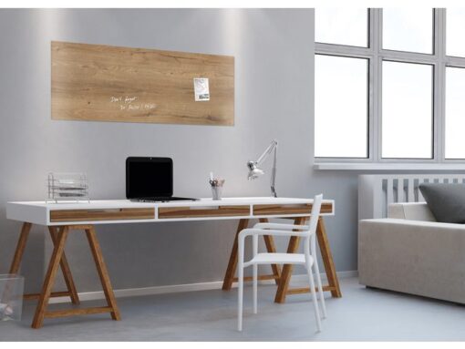 Glasmagneetbord Sigel Artverum 1300x550x15mm Natural Wood