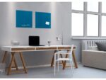 Glasmagneetbord Sigel Artverum 480x480x15mm petrolblauw