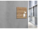 Glasmagneetbord Sigel Artverum 480x480x15mm Natural Wood