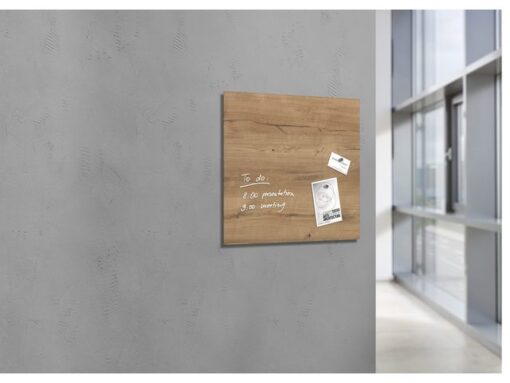 Glasmagneetbord Sigel Artverum 480x480x15mm Natural Wood