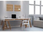 Glasmagneetbord Sigel Artverum 480x480x15mm Natural Wood