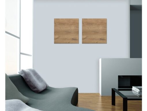 Glasmagneetbord Sigel Artverum 480x480x15mm Natural Wood